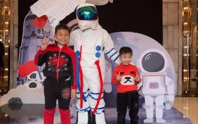柳州荣和公园里举办航空航天展！市民免费体验好评如潮！