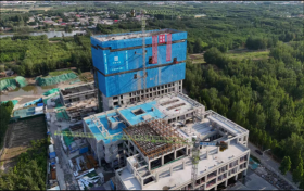 河北省任丘市重点民生工程加速推进二次结构施工